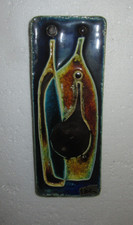 fr&uuml;he H.Sch&auml;ffenacker Wandplatte, Ulm, Stilleben  9,5 cm x 24cm