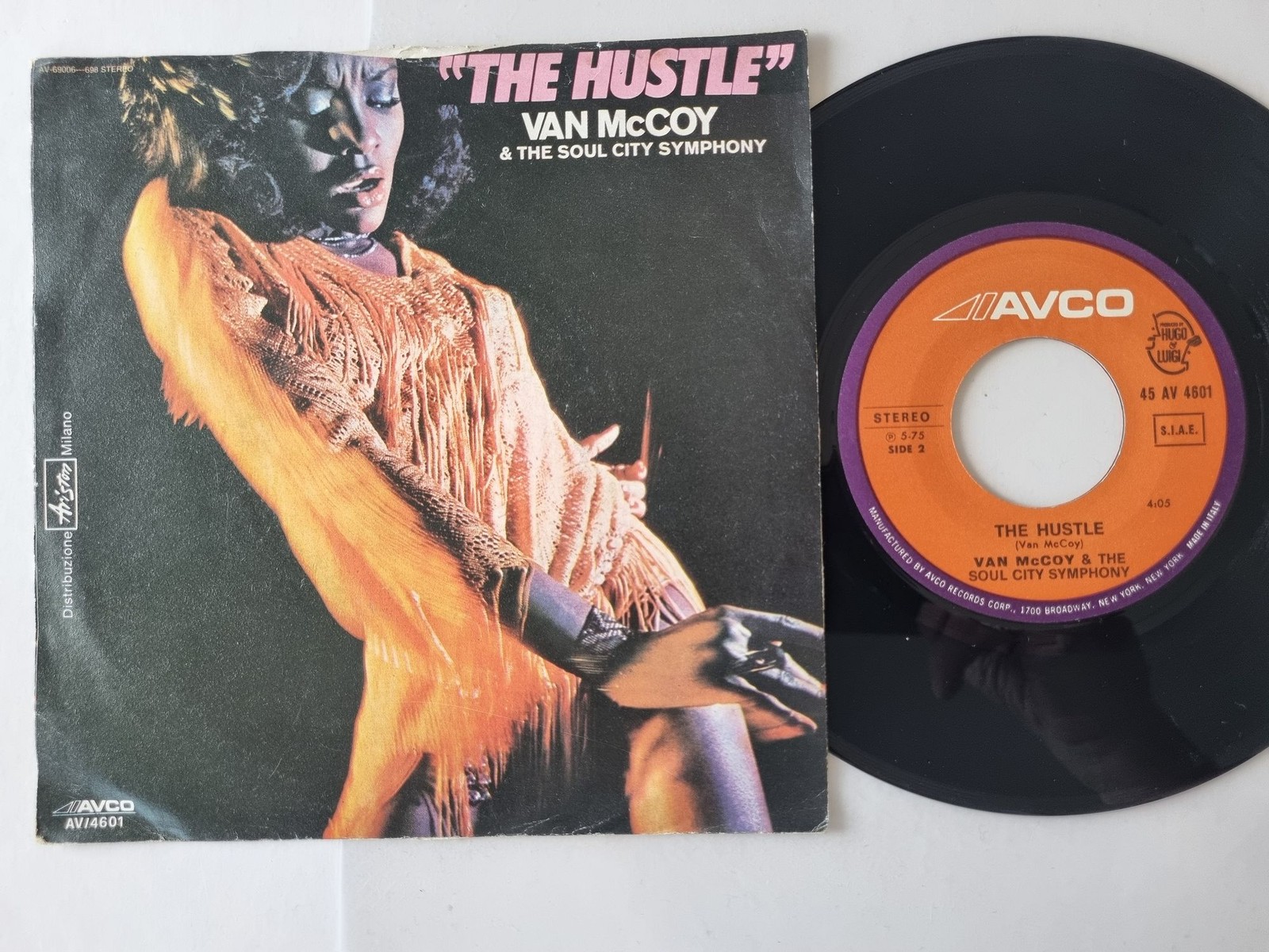 Van McCoy & The Soul City Symphony - Disco Baby/ The Hustle 7'' Vinyl Italy