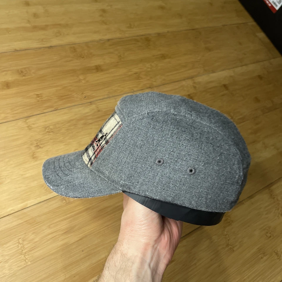 Sombrero Kangol FlexFit Gris Cazador Panel a Cuadros Cadete Ejército Elástico Flexible Ajustado MEDIANO Foto 4 de 4