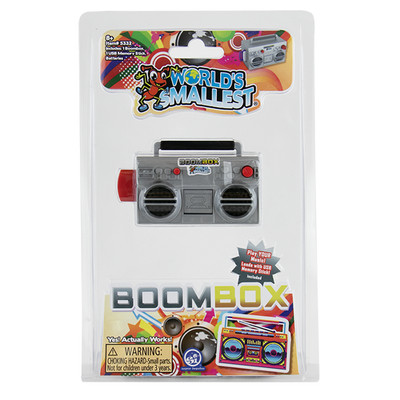 World's Smallest Boombox, Retro 80s Fully Functional Miniature Boombox