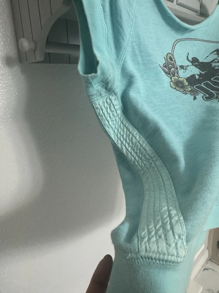 Juicy Couture Y2K Vintage Sweatshirt Top Size Large. Cute Surfers Graphic Print - Image 2 of 4