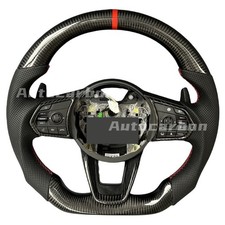 Carbon Fiber Steering Wheel for Acura TLX MDX 2021-2025 with Trim/shift paddles