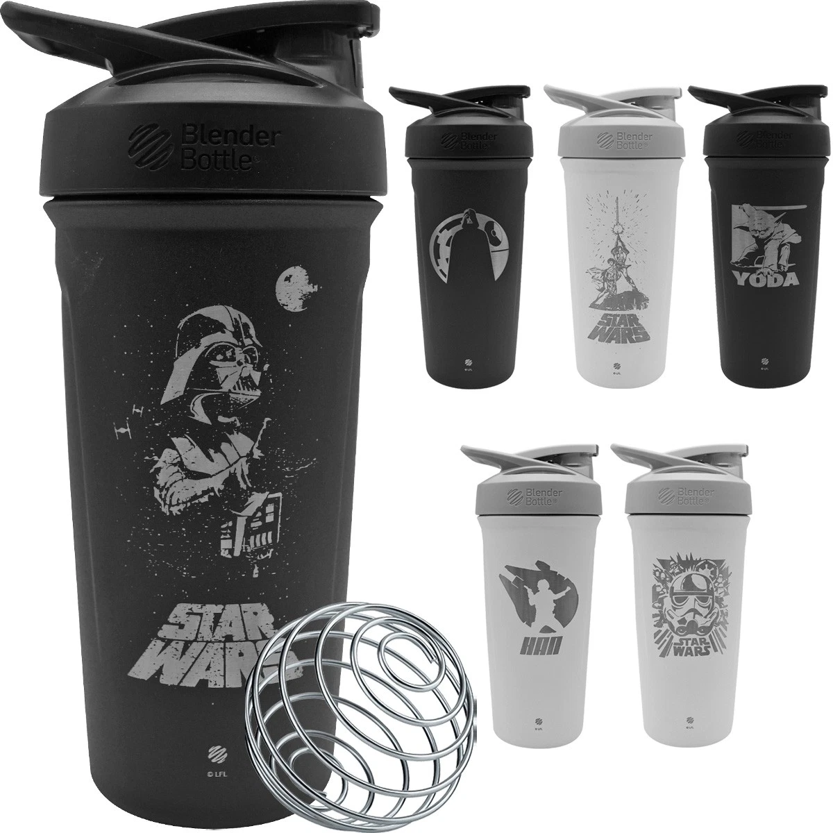 Blender Bottle Star Wars Strada 24 oz. Insulated Stainless Steel Shaker Cup
Opens in a new window or