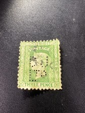 New South Whales Three Pence (first Stamp Set) Perforated Department Of Justice 