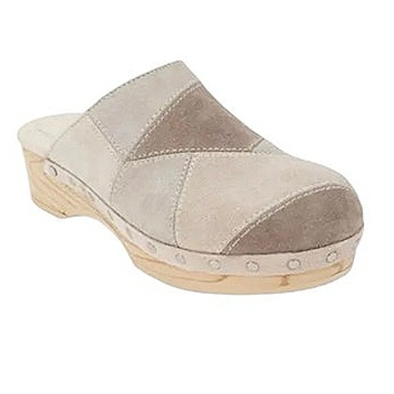 Splendid Odette Patchwork Leather Clogs with Smal… - image 1