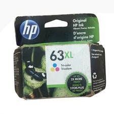 HP 63XL Tri-Color Original Ink Cartridge F6U63AN High Yield DeskJet OfficeJet