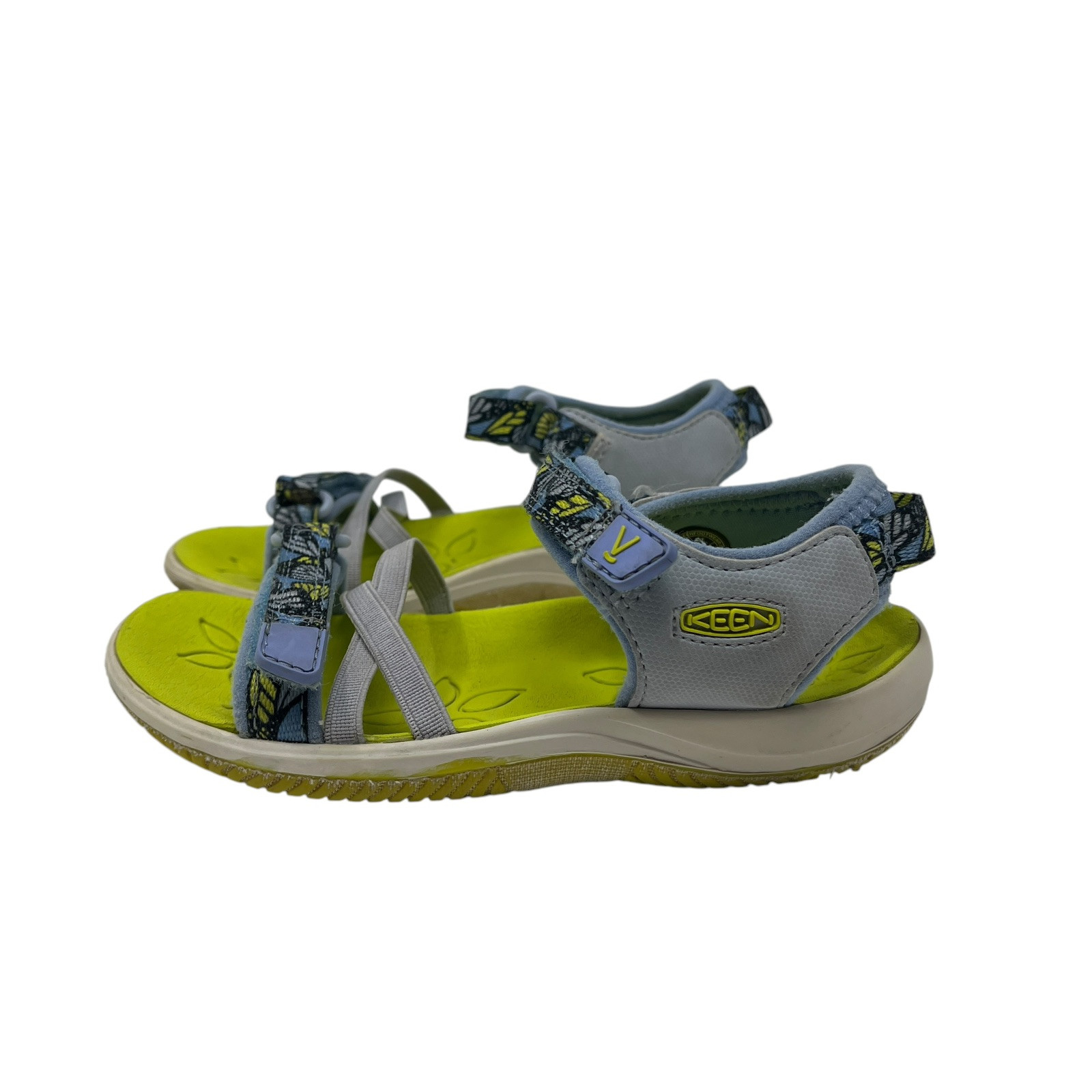 KEEN Verano sandalo estivo punta aperta bambina taglia 11 blu verde cinturino scarpa attiva