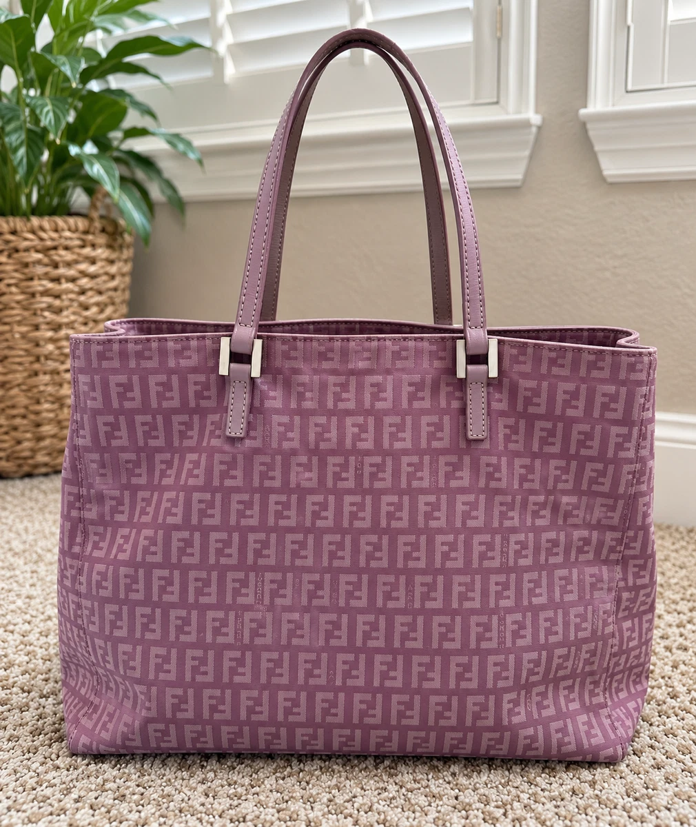 Fendi Purple Leather Exterior Bags & Handbags for Women for sale