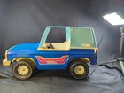 Vintage Tonka Jeep 4x4 Blue Truck SUV 1970s Metal Pressed Steel Toy Vehicle