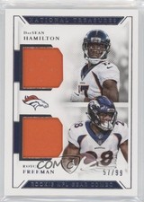 2018 Panini National Treasures 57/99 DaeSean Hamilton Royce Freeman #GCM-7 6h5