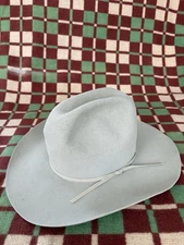 Vintage Resistol Western Cowboy Hat 4x Beaver Ivory Very Cute 6 7/8