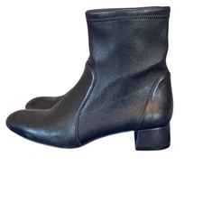 Stuart Weitzman Grace Sock Bootie Black Size 7
