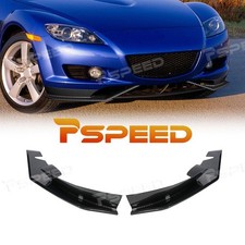 Carbon Look For 2004-2007 2008 Mazda Rx8 Ms-style Pp Front Bumper Spoiler Lip