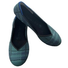 Rothy's The Flat Pine Plaid Knit Fabric Slip On Ballet Flats Women  s US 6