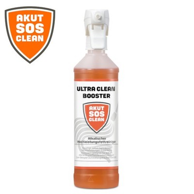 Akut SOS Clean ULTRA CLEAN BOOSTER Alkalischer Hochleistungs Fettreiniger 0.5L