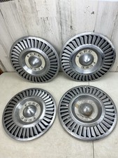 1957 Ford Fairlane Thunderbird B7a-1130-b1 Hubcap Set Pre-owned Good Shape Oem 1957 Ford Fairlane Thunderbird B7a-1130-b1 Hubcap Set Pre-owned Good Shape Oem