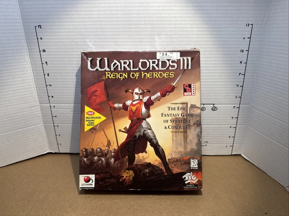 Warlords III 3 Reign of Heroes Windows PC 1997 Big Box Complete Vintage PC Game - Image 2 of 4
