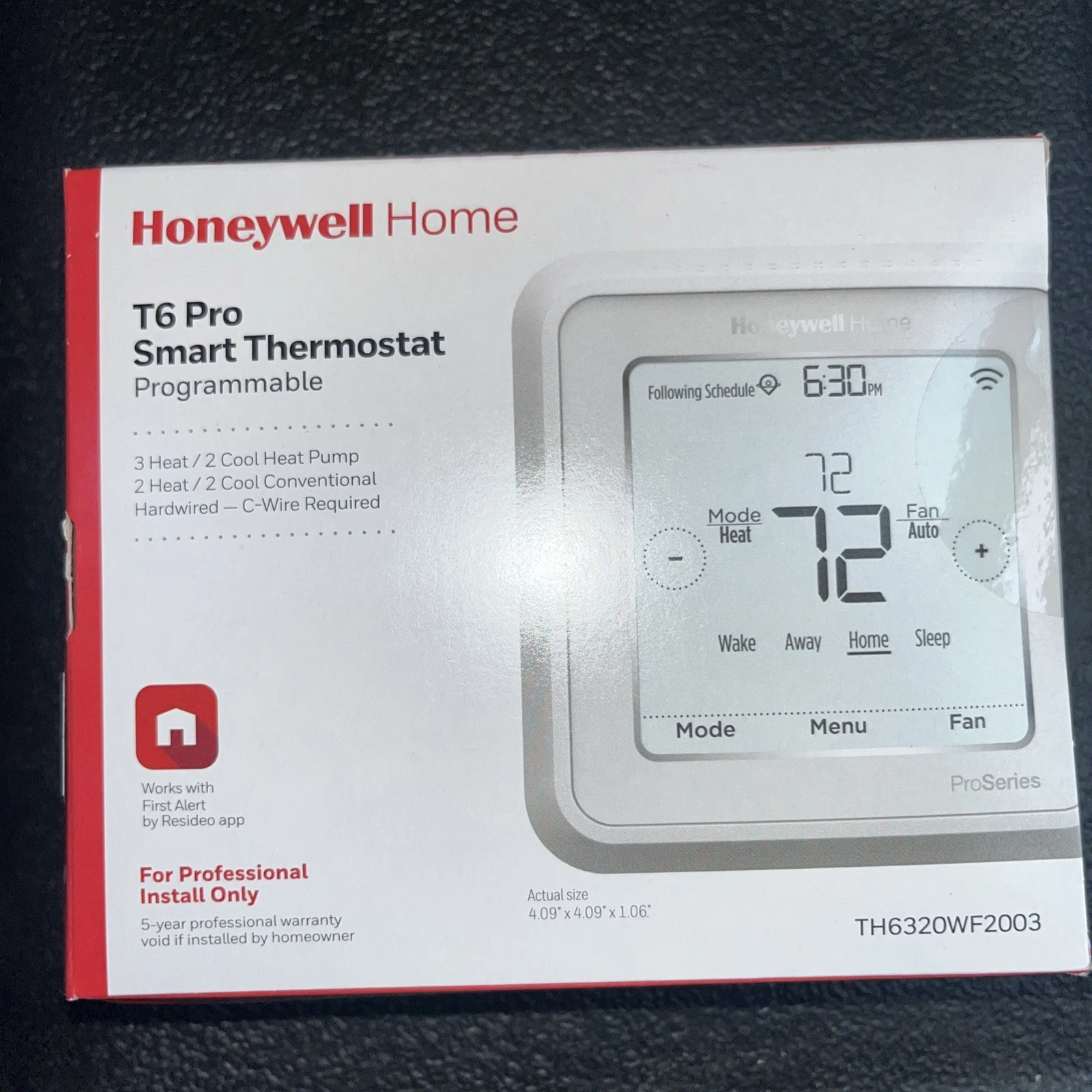 Honeywell Home TH6320WF2003 T6 Pro Wi-Fi Thermostat
Opens in a new window or tab