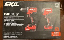 SKILL PWRCORE 12 Brushless 12V Drill Driver  IMPACT Driver Kit Two Way Charge
