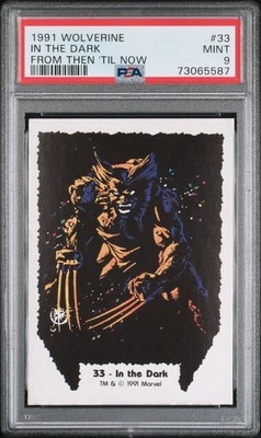 1991 MARVEL WOLVERINE FROM THEN 'TIL NOW IN THE DARK #33 PSA 9, POP 2, 2 HIGHER