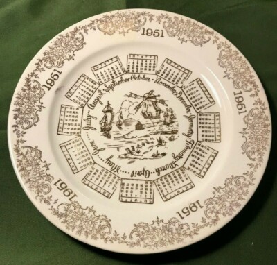 1951 Calendar Plate | eBay