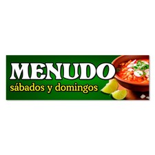 Menudo Vinyl Banner with Optional Sizes (Made in the USA)