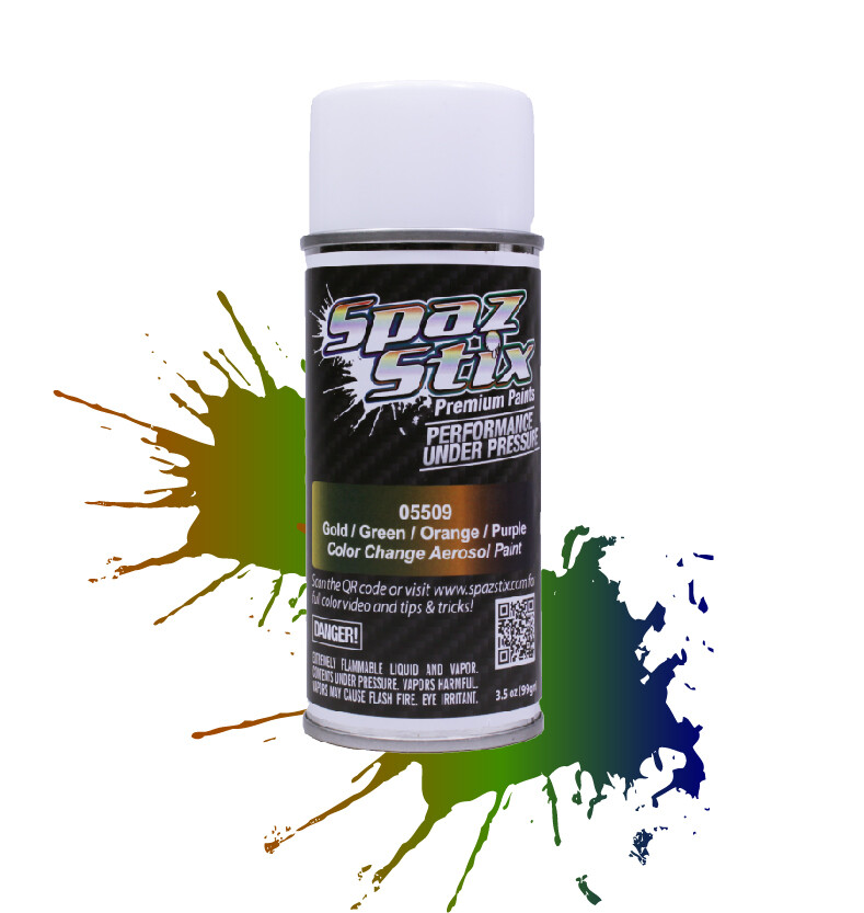 Color Changing Gold/Green/Orange/Purple R/C Paint Spaz Stix 05509