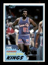 1981 Basketball Topps Reggie King Kansas City Kings #MW95 7
