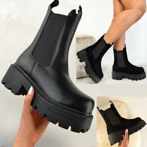 chunky black boots