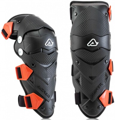 ACERBIS IMPACT EVO JUNIOR HINGED KNEE GUARDS YOUTH KIDS SHIN MOTOCROSS MX PADS