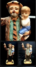 Emmett Kelly Circus Collection Weary Willie Figurine Missing Parents 1986