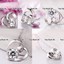 thumbnail 3 - Hollow Heart Crystal Cz solitaire Silver Necklace 18 Inch Chain Gifts for Her GF