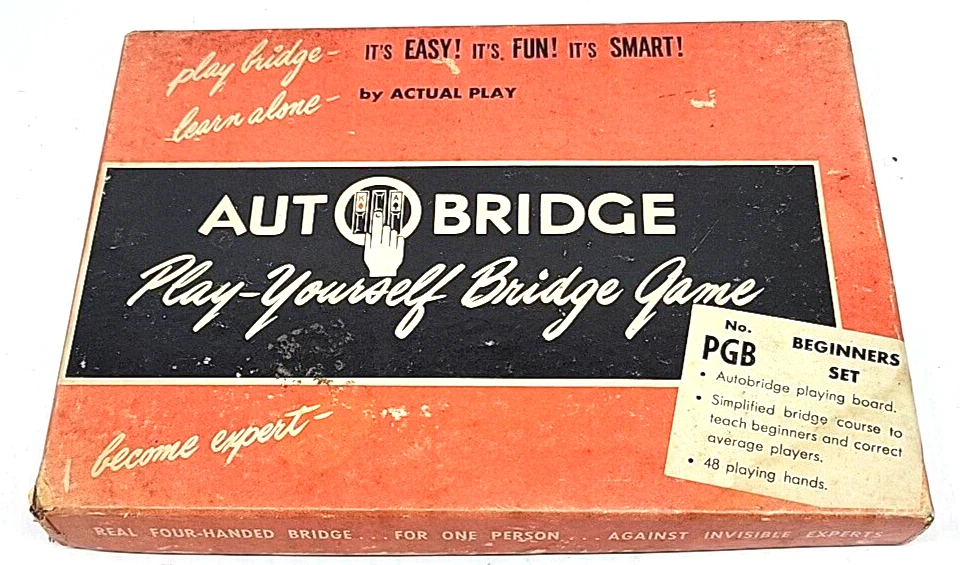 ANCIEN JEU CARTE rare playing card AUTO BRIDGE GAME DELUXE POCKET USA vintage EUR 20,00