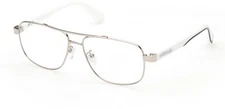 Adidas OR5024 016 Silver Aviator Metal Optical Eyeglasses Frame 57-15-145 OR RX