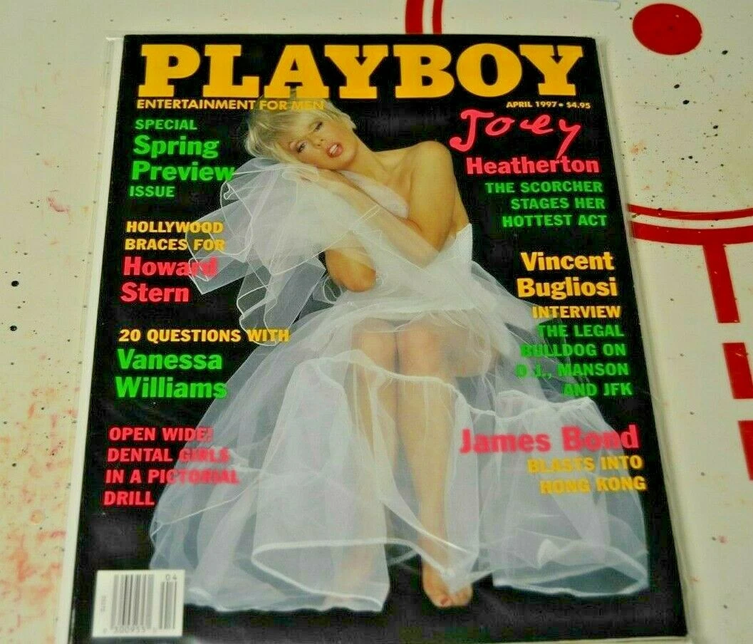 Playboy April 1997 Joey Heatherton VF Minus to VF!!! | eBay