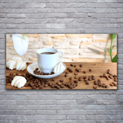 TULUP TABLEAU MURALE Impression sous verre 125x50 Abstraction EUR 99,99