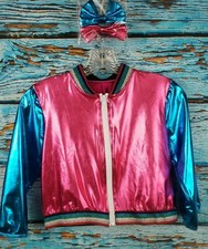 Dance Jacket WEISSMAN Hip Hop Dancewear Costume with 2 Bows Girl's Large
