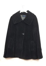Jimmy Hourihan Of Dublin Size Uk 18 Black Alpaca Wool Eu 46 Designer