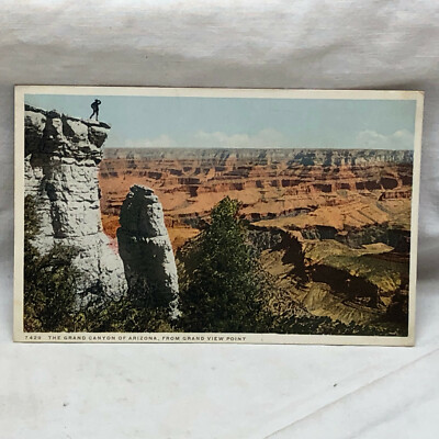 Vintage Postcard Grand Canyon Of Arizona From Grand View Point 1924