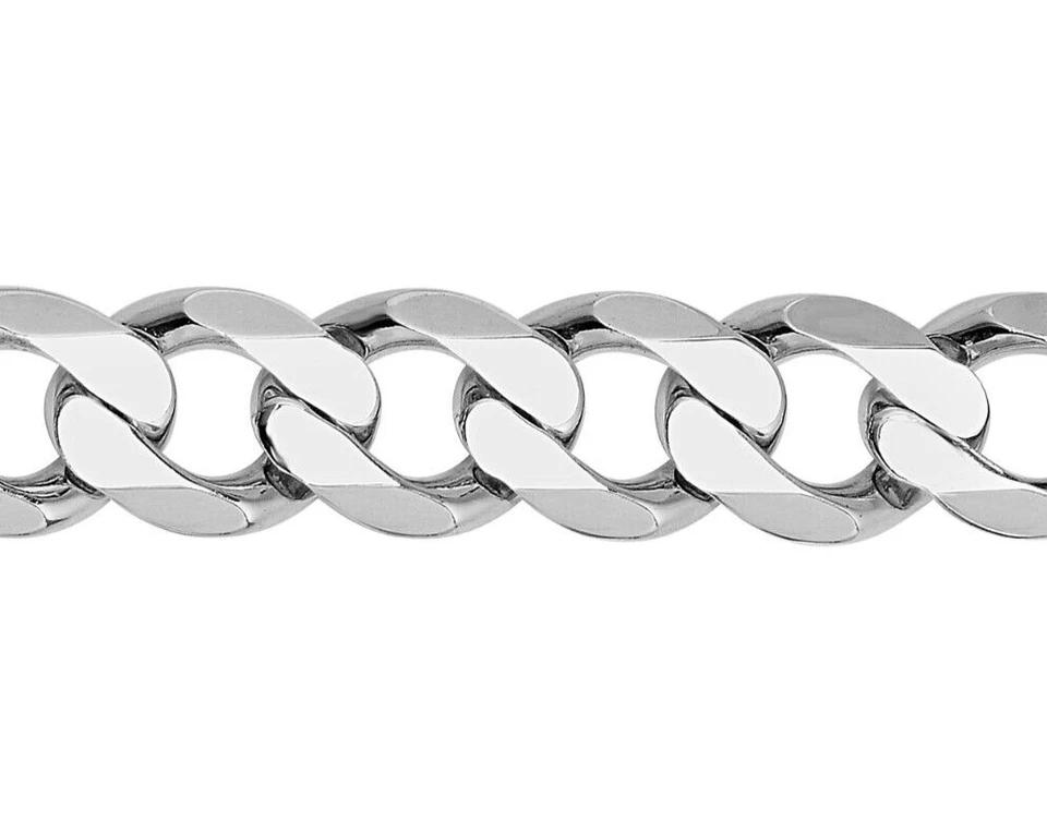 925 Sterling Silver Mens Heavy Curb 9" 11.5 MM 35 Grams Chain/Bracelet