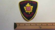 80S  GENERAL MOTORS GM PONTIAC BUICK AUTOMOBILE SECURITY FIRE DEPT. PATCH CREST