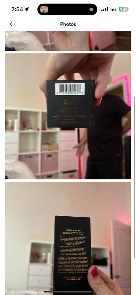 Suero activo biomimético para la piel Hourglass Equilibrium .90 oz / 28 ml ¡NUEVO EN CAJA Auténtico! Foto 3 de 3