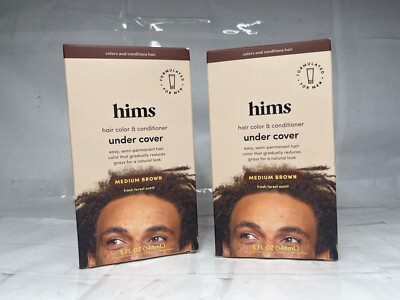 2X hims Under Cover Hair Color & Conditioner - Light Brown 5 fl oz
