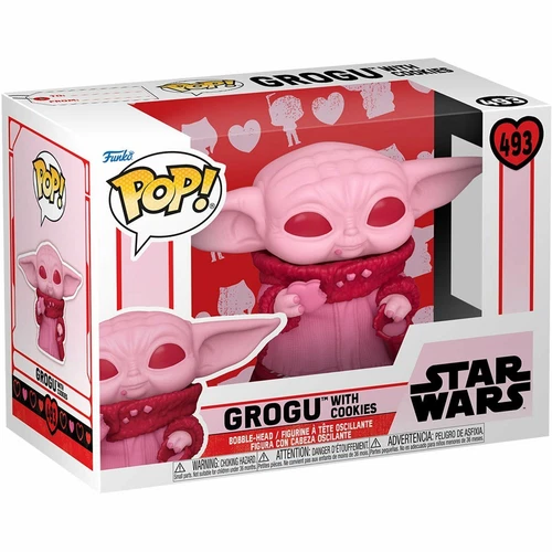 Funko Pop! Star Wars #493 Grogu with Cookies Valentine's Day Release
