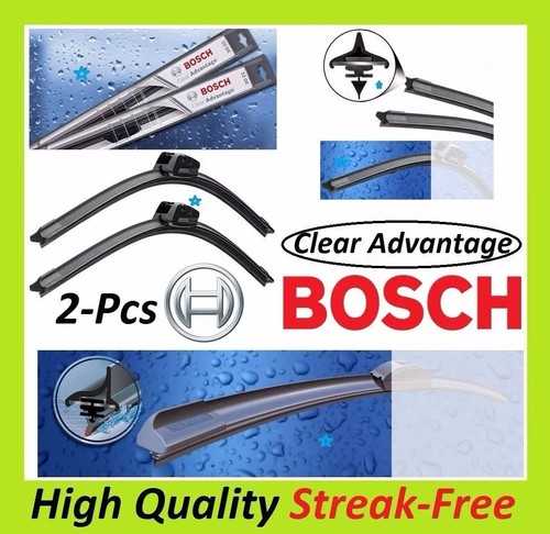 Kit 3 Spazzole Tergicristallo Bosch Clear Advantage 24+22+16 Pollici, Anteriore E Posteriore, Montaggio Facile