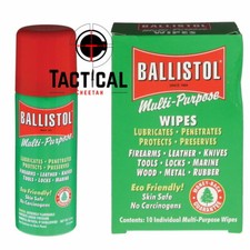 1.5 oz Spray Ballistol Multi-Purpose Wipes (10 wipes) Oil Cleaning USA MADE