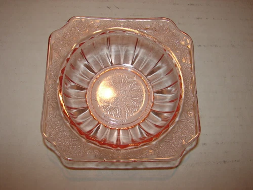 Vintage 1930's Jeannette Glass Adam Pattern in Pink Depression 4-3/4" Small Bowl