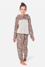 JUSTICE Faux Sherpa Color Block Pajama Set NWT S 7-8 M 10 L 12/14 XL 16/18 