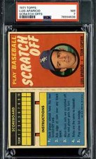 1971 Topps Scratch Offs Luis Aparicio - PSA 7