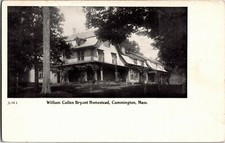 William Cullen Bryant Homestead Cummington MA Vintage Postcard X02